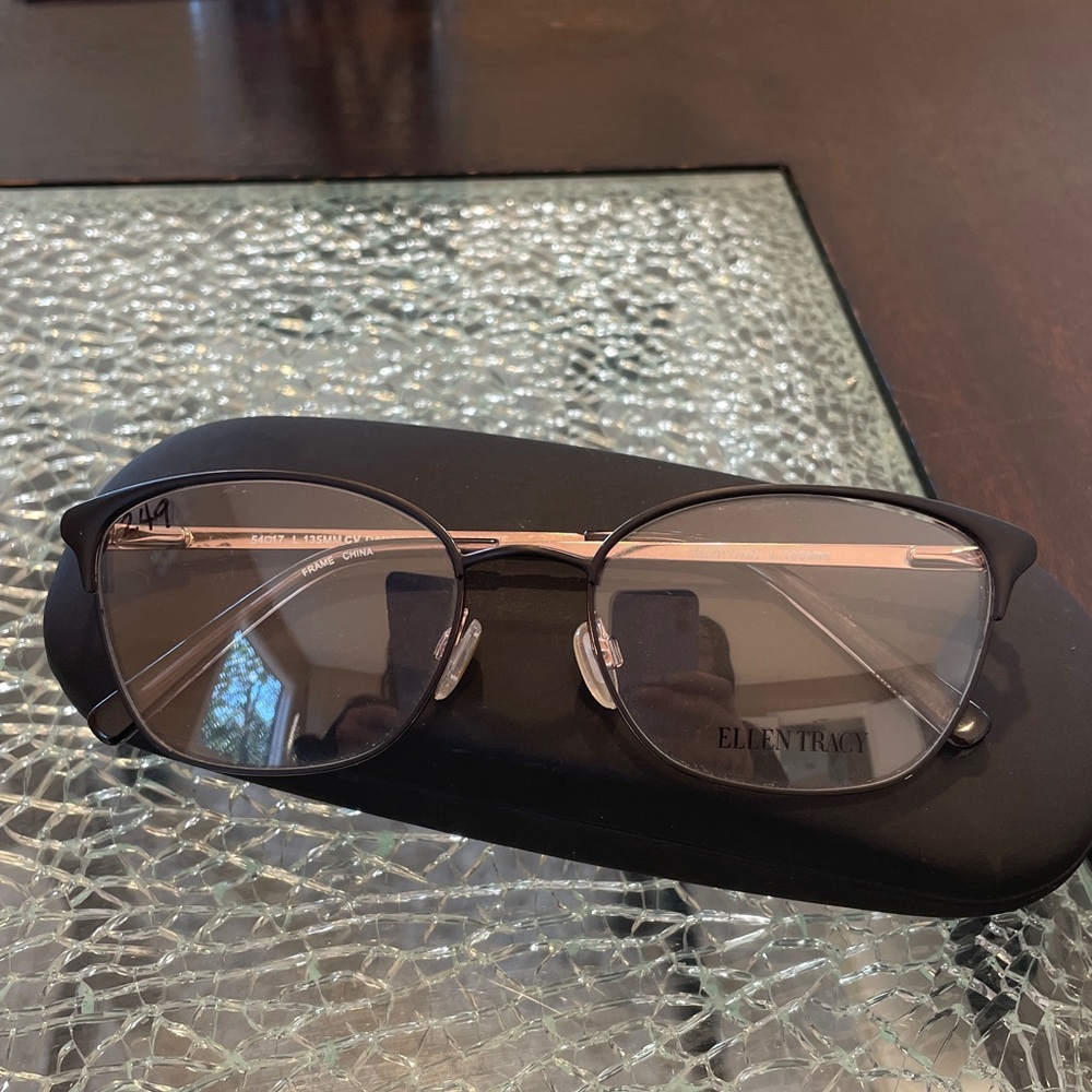 Ellen Tracy Elegant Black Glasses